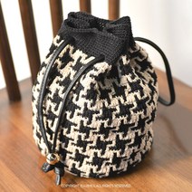 하운드투스 미니 복조리백 DIY 패키지 내 손으로 직접 만드는 재미! 뜨개 DIY 키트, 1921.레드, 1922.블랙