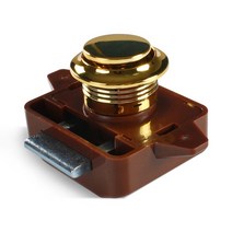 캠핑카 카라반 문고리 열쇠 손잡이 직경 26mm 푸시 잠금 rv 캐러밴 보트 서랍 래치 버튼 잠금 가구 하드웨어, 브라운 3