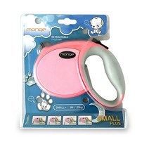 몽이 애견 자동줄 플러스 소형, 핑크