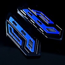 스피닝자전거 스핀바이크 엑스바이크 접이식실내자전거 전기 자전거 페달 전면 및 후면 회전 알루미늄 합금, 10 Front Blue Pair