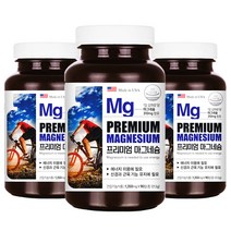 타이거아울렛 미국 프리미엄 마그네슘 90정 x 3병 9개월분 고함량 산화 마그네슘 신경 근육 기능유지 부족증상 보충 눈떨림 눈밑떨림 영양제, 단품, 단품