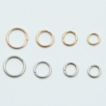 O링[10 X 1] 10g 열쇠고리 키링 부자재 재료 악세사리 키홀더 가방 백참 DIY 에어팟 펜던트 키링만들기, 2_POR-08(실버)[10 X1] 10g