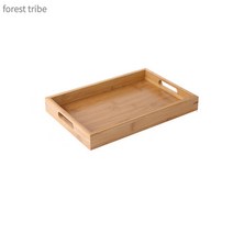 대나무 트레이 직사각형 나무 트레이 패드, 대나무 접시 35*22*4