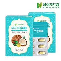 네이처드림 MCT오일 1000mg x 30캡슐 2박스/ 코코넛오일 방탄커피, 30g, 2개