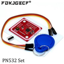 아두이노 센서 키트 nfc rfid 모듈 rc522 mfrc-522 pn532 rdm6300 s50 13.56 mhz 125khz 6cm 태그 포함 spi write amp, pn532 세트