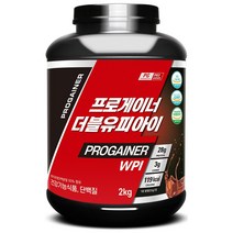 프로게이너 WPI 2kg 초코 맛있는 분리유청단백질 단백질보충제 프로틴쉐이크 안전성 기능성 인정 식약처 건강기능식품, 1개