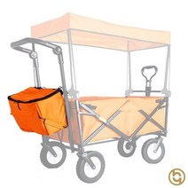 애견 자전거 트레일러 화물 연결 카트 바이크 짐 웨건 애완견 고정 트롤리 수레 보조 용품, 오렌지