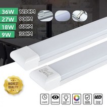 야외작업용조명 세차 틴팅샵 고성능 30cm/60cm/90cm/120cm LED 배튼 선형 쿨 라이트 바 형광 튜브 램프 사, 한개옵션1, 01 30cm