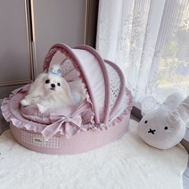 사계절 반려동물 요람 하우스 탈착식 강아지 고양이 침대, A타입