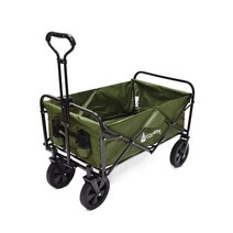 코스트위드 카리스 접이식 캠핑웨건, 1개, 카키(브레이크X)