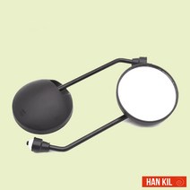 한길 오토바이 매버릭스 8mm 사이드미러 백미러 블랙 HK-0017, 1개