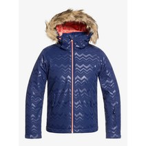 록시 스키복 자켓 보드복 Roxy American Pie Snow Jacket - Youth Girls 14/XL Medieval Blue Aztec (BTK3)