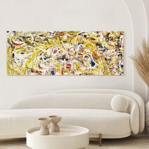 더 아트 컴퍼니 와이드 추상화 대형 그림 24종 모던 인테리어 감성 미드센추리 액자 바우하우스 추상화액자 거실대형액자 회의실 호텔로비 카페, 19. 잭슨 폴록 1