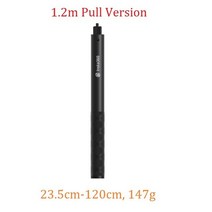 INSTA360 용 보이지 않는 셀키 스틱 ONE X2 70CM 1.2M 1.5M 탄소 섬유 연장로드 X 2 액세서리, CHINA|1.2m Pull Version