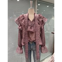 (인기)잔꽃리본 블라우스