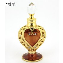 [피너츠]12ml골드 하트형 향수병 프리미엄 빈티지 고급 향수병, 커피12ml