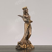 빈티지 조각상 소품 로스쿨 정의의 여신상 법률사무소 서재 인테리어 소품, G 행운의 여신 15X15X33.5cm