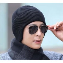 가을 겨울 수면 숏 니트 방한 털 항암 환자 귀덮개 비니 모자