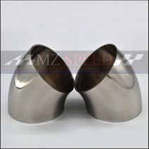 차량 수리 51mm 63mm OD 버트 용접 45도 엘보 벤드 파이프 304 스테인레스 스틸 자동차 배기관 머플러, [07] 102mm