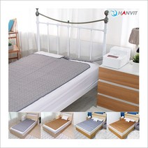 한빛 OMC 원단 1mm 초슬림 무소음 숨쉬는 보일러 온수 매트 2L 대용량 싱글 더블, 싱글(원난방), 브라운