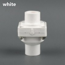 PVC파이프 배관 연결 소켓 투명 부속 이음관 사각 마개 절단 수도관 파이프관 25 140mm HiQ 플랩 체크 밸브 어항 액세서리 정원 관개 조인트 수족관 산업용 비 리턴, 9.Inner Diameter 40mm - White