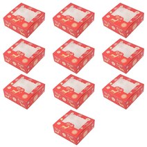 10/5Pcs 크리스마스 쿠키 상자 캔디 초콜릿 비스킷 포장 선물 새해 파티 치료, [01] 5pcs, [01] A