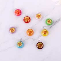 짱패브릭 츄파춥스 키링장식 팬던트, 연핑크