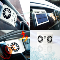차박 환풍기 차량용 태양열 자동차 태양광 환기팬 쿨러 환기 공기 순환 냄새 습기 제거 자동차용 차 차량 미니 소형 환풍 오토, 태양열환풍기서큘레이터