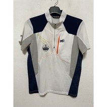 남6584-1 / 밀레정품 춘하 지퍼넥 반팔 중고 코딱지구제