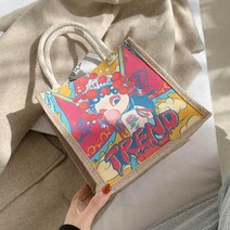 더퍼플 아트 픽쳐 캔버스백 손가방 미니 가방 사각 에코백 핸드백 미니가방 손가방 토드백 클러치백 여성백팩 미니크로스백 토트백 미니토트백 디자이너가방 데일리가방 tote bag 체인백 여성핸드백