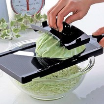 Shimomura Kihan 35950 슬라이서 채소 양배추 일본산 와이드 홀 슬라이스 너비 1mm(0.04인치) 돈카츠야산 츠바메산조, Cabbage Slicer