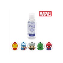 디즈니 마블 캐릭터 휴대용 손 소독제 리필 30ml 2개, 베이비파우더향&라벤더향