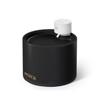 애견 애묘 세라믹 온도조절 펫 정수기 자동 순환 무선 자동급수기, 블랙, 베터리 1500mAh(30일)
