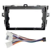 블루투스리시버 카오디오mp3플레이어 카플레이 T 용 2 자동차 라디오 프레임 2006 2007 2008 2009 2010 2012 9 인치 스크린 근막 멀티미디어 플레이어, 프레임 케이블