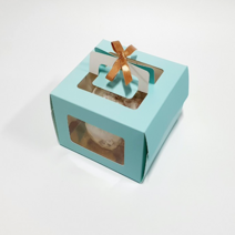 아이팩 미니케익창상자 민트 받침포함, 골드, 10개