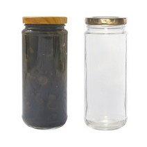 [유리병] 원형유리병300 1개 300ml, 검정마개