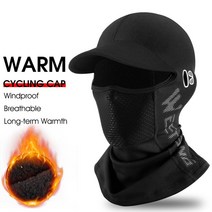 WEST BIKING-겨울 사이클링 페이스 마스크 캡 열 플리스 자전거 스키 스노우 보드 쉴드 모자 발라클라바 후드 풀, 339 Black_CHINA