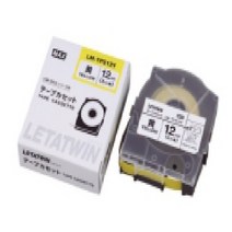 라벨테이프 12mm (550KP용)/MAX정품/LM-505 09 12, LM-TP512Y/황색/8M