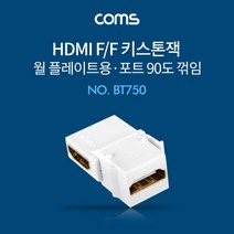 Coms HDMI 월 플레이트 키스톤 잭 연장 상향 90도 꺾임 HDMIFF
