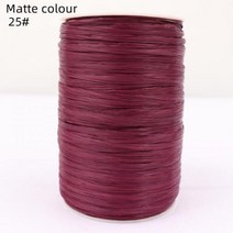 뜨개 뜨개질 실 목도리 양말 굵은 91 m/배럴 면 라피트 잔디 원사 여름 100% 천연 섬유 diy 짠 밀짚 모자 가방, 25-Matte colour
