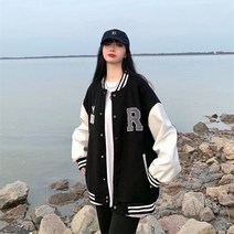 MOSAIRATION캐주얼 코트 여성 봄 야구점퍼 점퍼 야구복 도톰하게 코디
