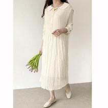 리얼이니 봄링클주름원피스