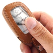 더조은셀러 보인다 가죽 키홀더, 브라운, W-02