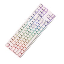 몬스타기어 RGB 후아노축 퀵스왑 기계식 키보드 적축, 닌자87PRO, 텐키리스, 화이트