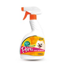 포르티 고양이용 항균 탈취제 베이비파우더향 1000ml 고양이탈취제, 단품
