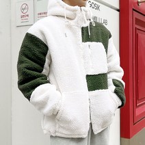 제타22 남성용 헤비 뽀글이 2TYPE 오버핏 후드집업 점퍼 [1290]