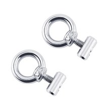 텐트 부속 부품 장비2pcs m4 리프팅 ​​아이 너트 패스너 프론트 스토퍼 트랙 마운트 타이 다운 아일렛 레일 트랙 나사 보트 rv caravan camper awning, type1-2pcs