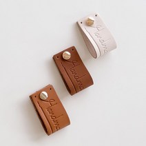 [Clover] 크로바 핸드메이드 가죽라벨 부자재 뜨개부자재 뜨개라벨, 05 진밤