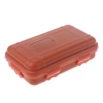 EDC 실외 생존 방수 장비 밀봉 된 박스 먼지 방해 압력 방지, 주황색