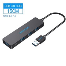 노트북도킹스테이션 usb c타입 멀티허브 hub Vention-4 포트 USB 허브 3.0 2.0 울트라 슬림 데이터 c형 맥북 맥 프로 미니 아이맥 서피스 XPS 노트북 PCUS, CHKBB